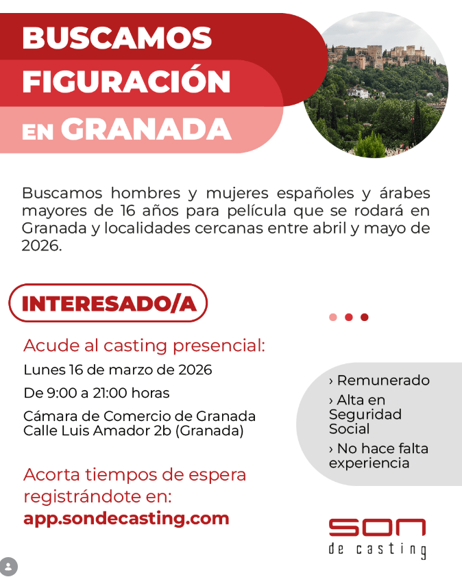 Extras de más de 7 años españoles/as y árabes para Largometraje en Granada