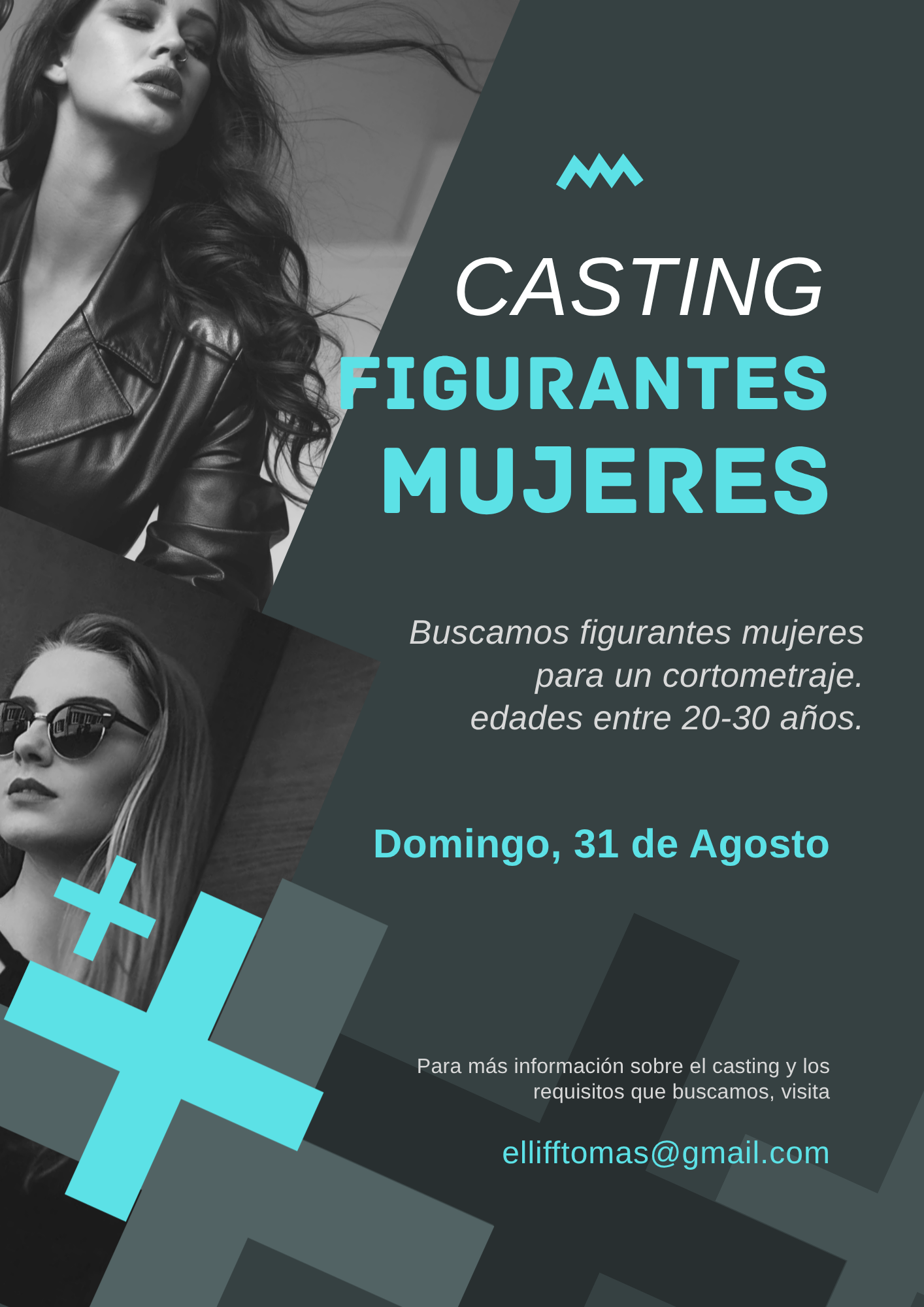 Actrices figurantes mujeres de 20 a 30 años para Cortometraje en Madrid