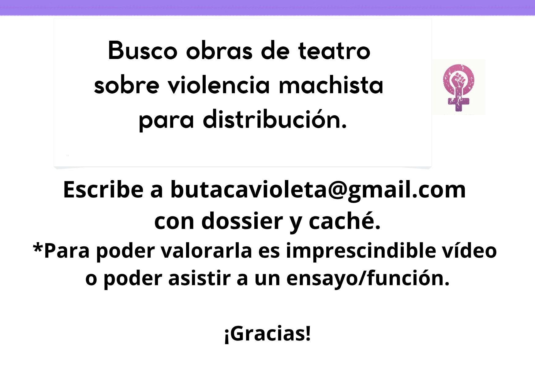 Obras de teatro sobre viogen ya montadas (o en proceso) que traten sobre violencia machista, en España