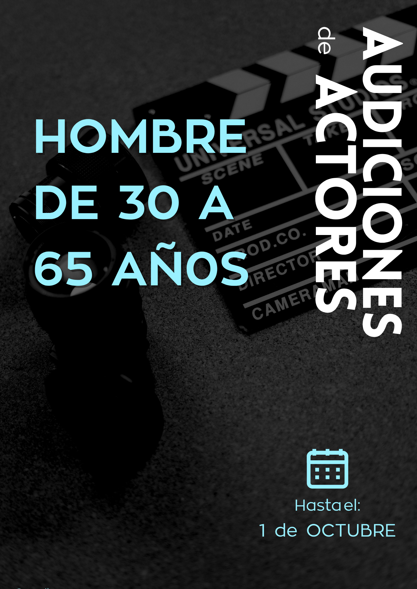 HOMBRES DE 30 A 65 AÑOS para Cortometraje Bélico en Galicia