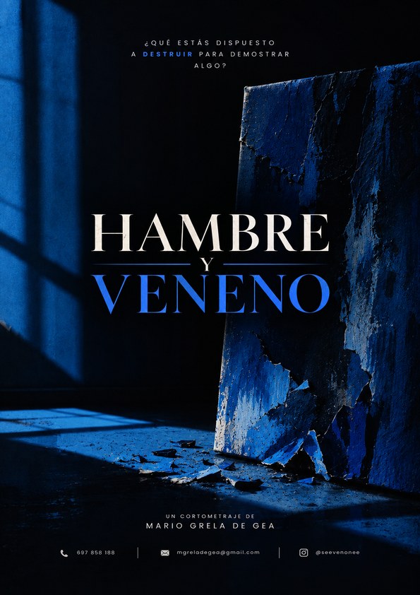 Actores y actrices de 20 a 30 años con interpretación naturalista para Corto “Hambre y Veneno” en Madrid