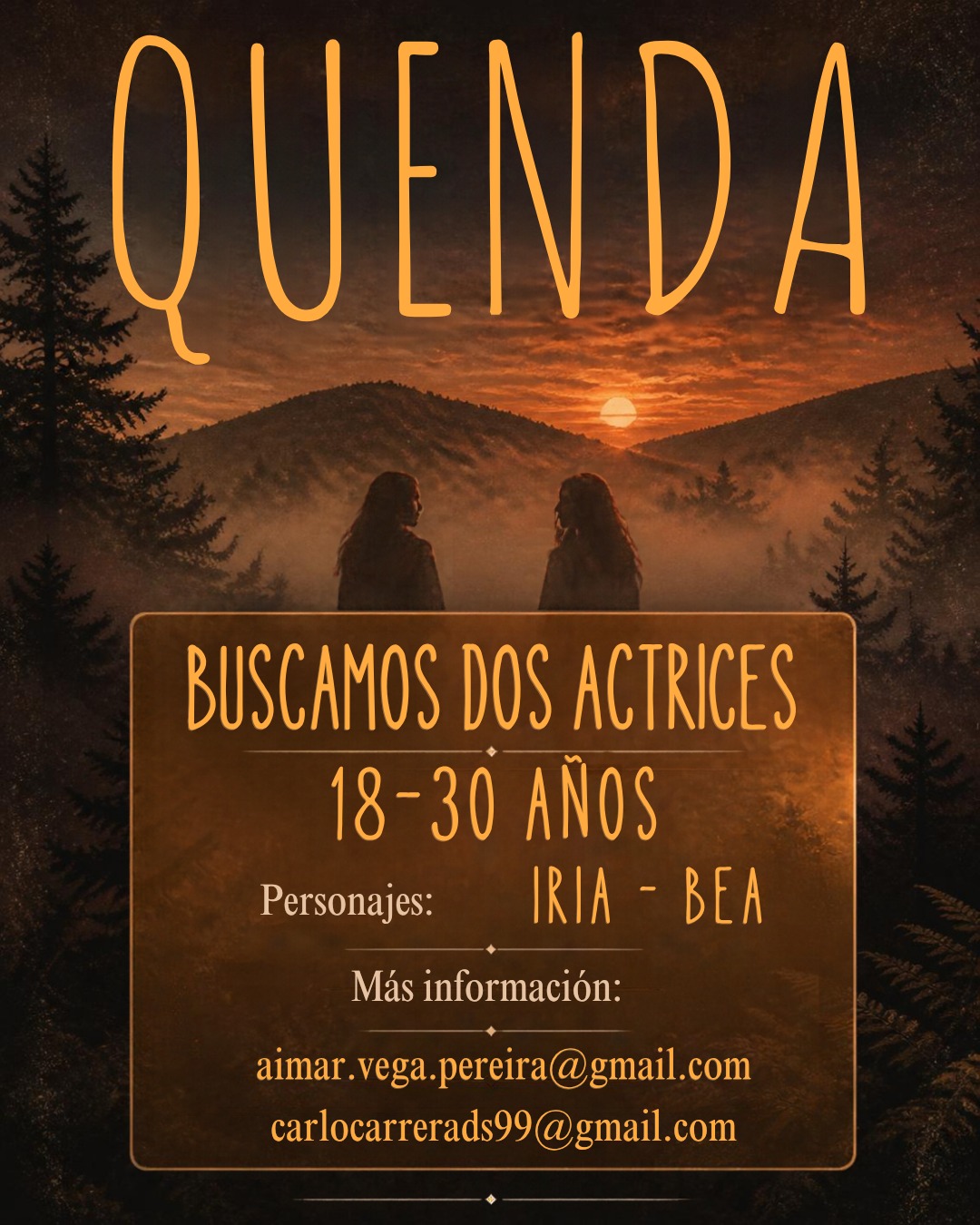 CHICAS ESPAÑOLAS de 18 a 30 años para TEASER DE LARGOMETRAJE en Madrid