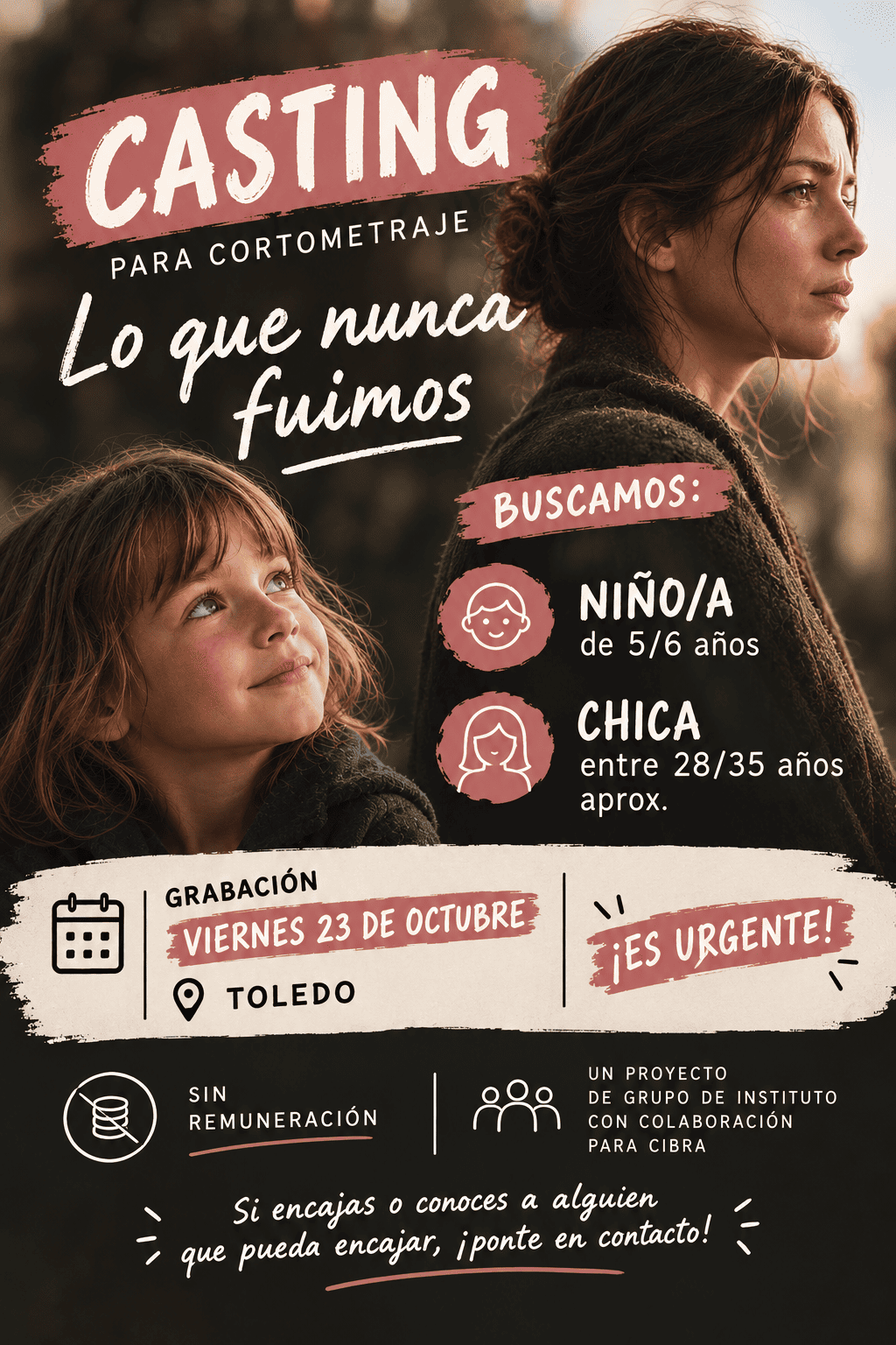 CASTING CORTOMETRAJE ” LO QUE NUNCA FUIMOS “
